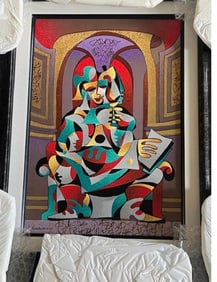 Purple & Gold with Red Arches