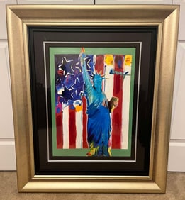 Peter Max  United We Stand II  unique variation