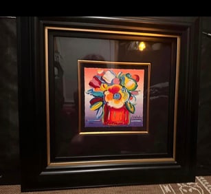 Peter Max  Abstract Flowers