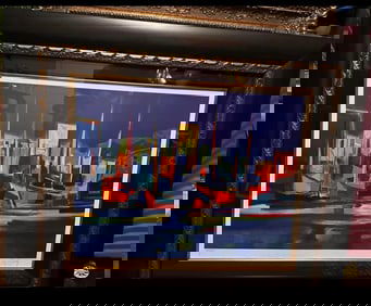 Marcel Mouley  Port a la Nuite Bleue