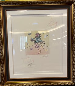 Peter Max  Star Catcher (Profile/Angel with Heart)  unique