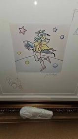 Peter Max  Star Catcher (Profile/Angel with Heart)  unique