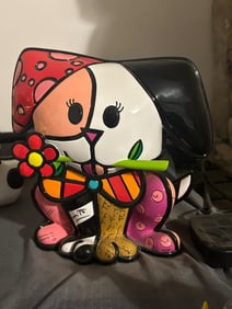 Romero Britto  Puppy Flower