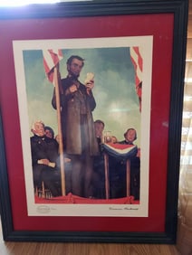 Norman Rockwell  Abraham Lincoln Delivering the Gettysberg Address