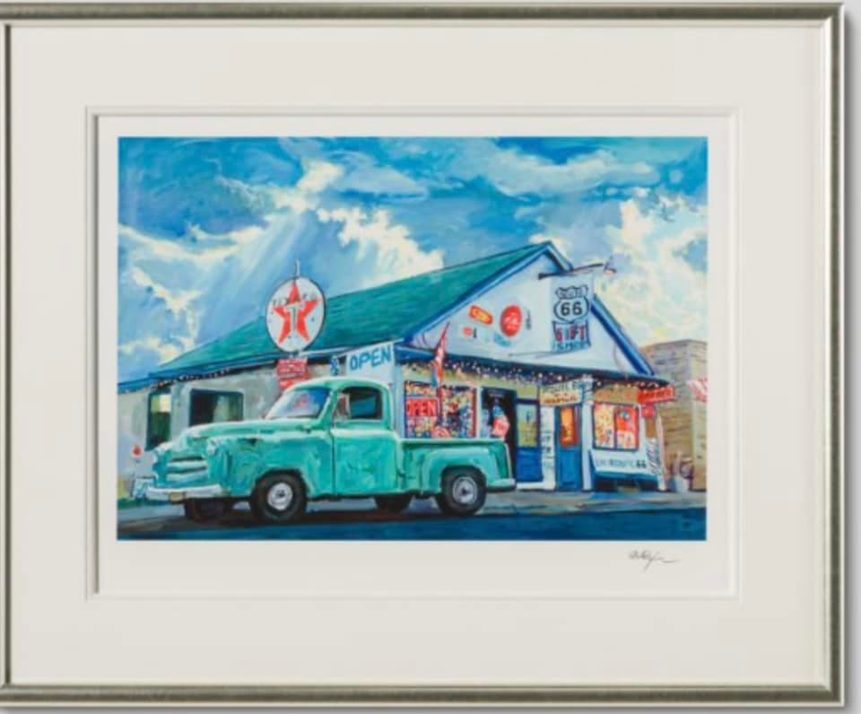 Green Truck: Bob Dylan Art Green Truck 2024 Giclee on paper Hand signed LE 295 35 x 29 framed size COA +vat