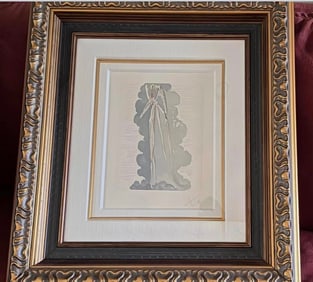 Salvador Dali Divine Comedy Paradise 22 The Angel of the Seventh Heaven Iange du le ciel