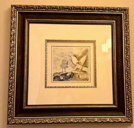 Marc Chagall Elie touche par un ange  Elijah Touched by an Angel
