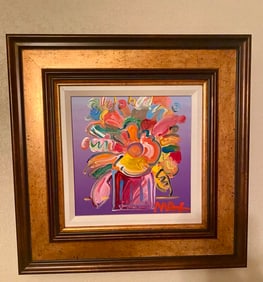 Peter Max Abstract Flowers ver xII num 592