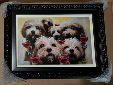 Michael Godard Lets Puppy Toast