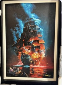 Michael Godard Sinking Fire UNIQUE
