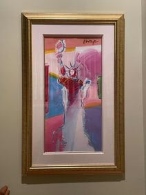 Peter Max Statue Liberty Unique