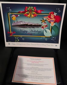 Disney Cruise Lines Ariel and Friends are wishing for Happy Holiday
