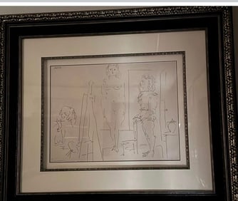 Pable Picasso Les Deux Modeles