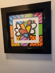 Romero Britto Flying Heart