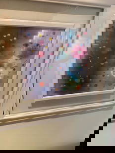 Yaacov Agam  Far and Away  DISPLAYED IN MUSEUM: Yaacov Agam "Far and Away" 2015 14 1/8" x 14 1/4" image size Holographic and lenticular multiple in the fourth dimension. Hand-signed in pigment lower right by the artist and annotated lower left. Gal