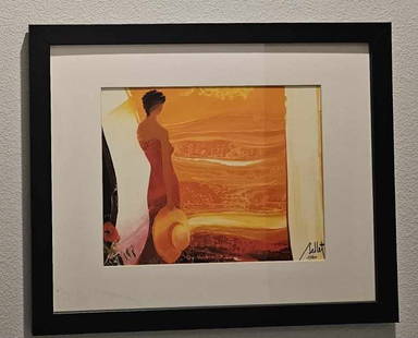 Emile Bellet  Plein Ete: Emile Bellet "Plein Ete" 2015 13" x 16 3/8" image size Giclee in color on paper. Hand-signed in pigment by the artist. Gallery framed, COA