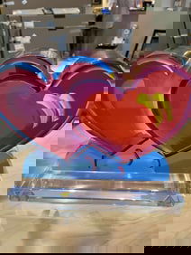 Peter Max Two Hearts Ver. III num 415 unique