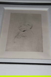 Portrait de Monsieur X: Henri De Toulouse'lautrec "Portrait de Monsieur X" 1898 3" x 2 3/4" Image size Drypoint on woven paper. Signed in the plate with the artist's monogram included in Maurice Joyant's Henri de Toulouse-La