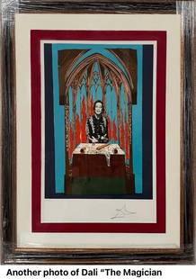 Salvador Dali  Dali's Inferno - The Magician: Dali's Inferno " The Magician" Hand signed/numbered This litho is documented in "The Official Catalog of the Graphic Works of Salvador Dali by Albert Field CL-78-5 Page 182 Albert Field preeminent aut