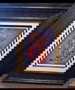 Anatole Krasnyansky The Dance: Anatole Krasnyansky "The Dance" 2012 2013 (20 1/4 x 17 3/4) in color on wool paper, hand sound in ink by the artist