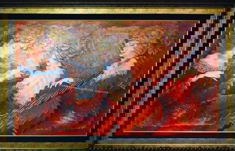 Charles Lee Untitled painting: Charles Lee Untitled work 55" x 87" image size