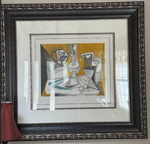 Pablo Picasso (After) Tete de Mort, Lampe, Cruches et Poireaux (Skull, Lamp, Pitchers, and Leeks)