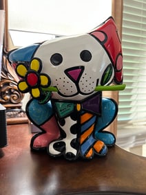 Romero Britto Yellow Flower