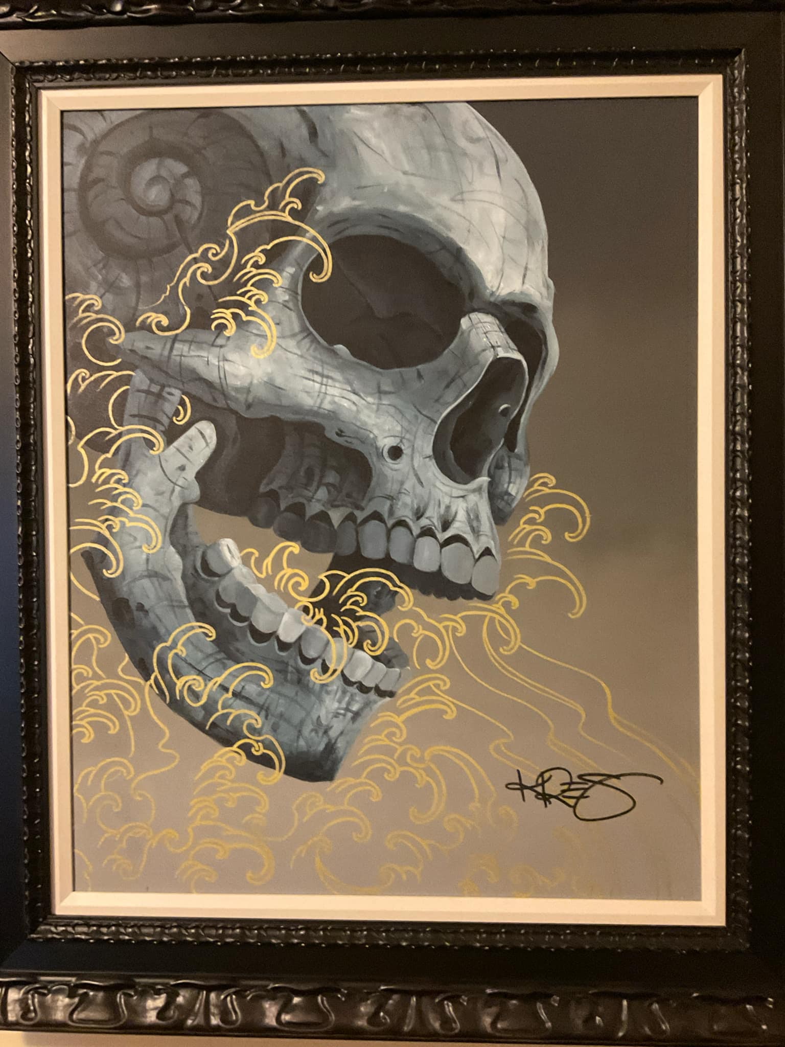 Kre8 More Precious Than Gold UNIQUE: Kre8 "More Precious Than Gold" Unique 2020 30" x 24" Image size Acrylic painting on canvas. Hand-signed in pigment lower right by the artist. A Unique work. Gallery framed, COA, Appraisal.