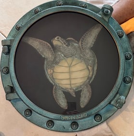 Robert Wyland Eye of the Sea Turtule Porthole