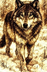 Elseed Wolf black and white