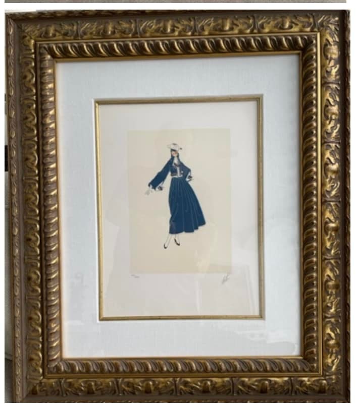 Bon Soir: Erte Roman De Tirtoft "BON SOIR" 1975 10 1/2" x 7 1/2" LE# 66/300