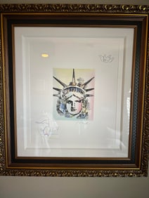 Peter Max Liberty Head II (Sailboat/Dove)