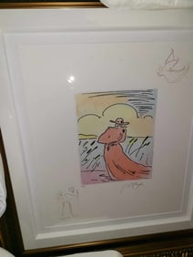 Peter Max Walking in Reeds (Angel/Sage)