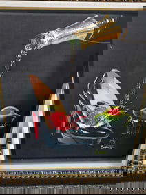 Michael Godard Champagne Shoe Giclee