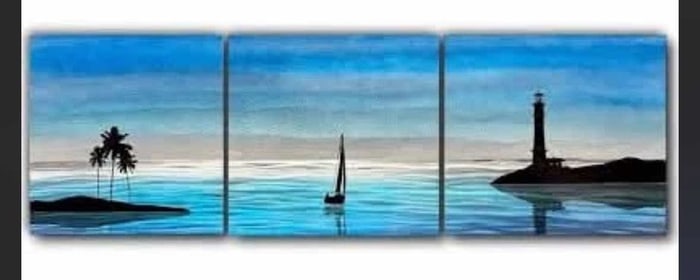 Nicholas Yust Evening Drift Triptych 3/3 Unique