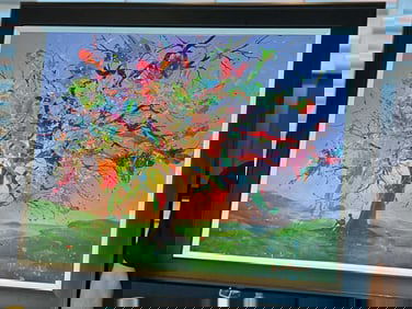 Jim Warren Happy Reader (Under the Tree of Life) Unique