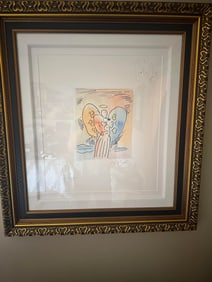 Peter Max  Angel With Heart
