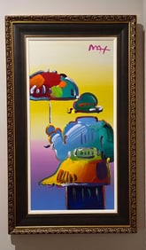 Peter Max Umbrella Man on Blend Detail VI num 40 UNIQUE