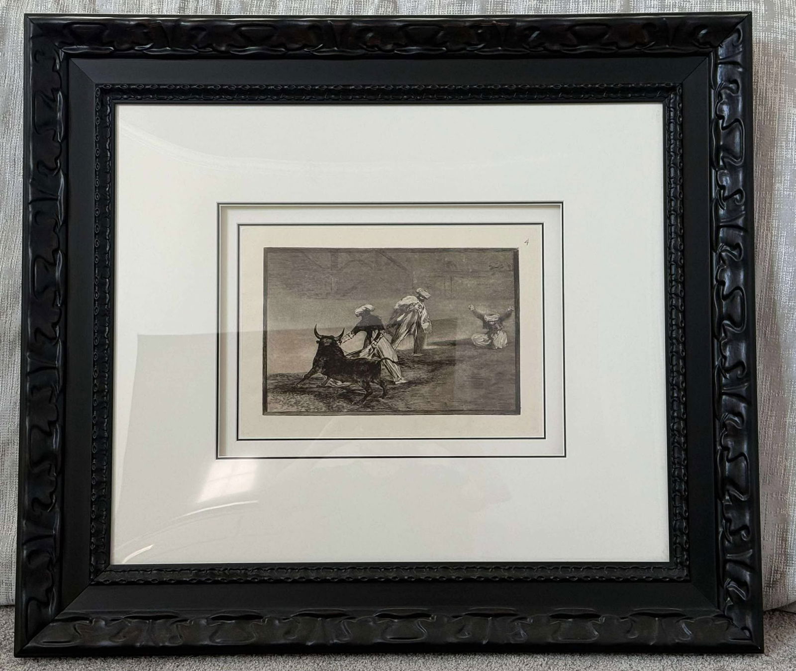 Francis Goya Capean Otro Encarrado (they play anohter with the cape in an enclosure) (1 of 3)