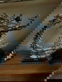 armani peacock sculputre