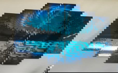 Chris Derubeis  Light at Night  (6 panels)