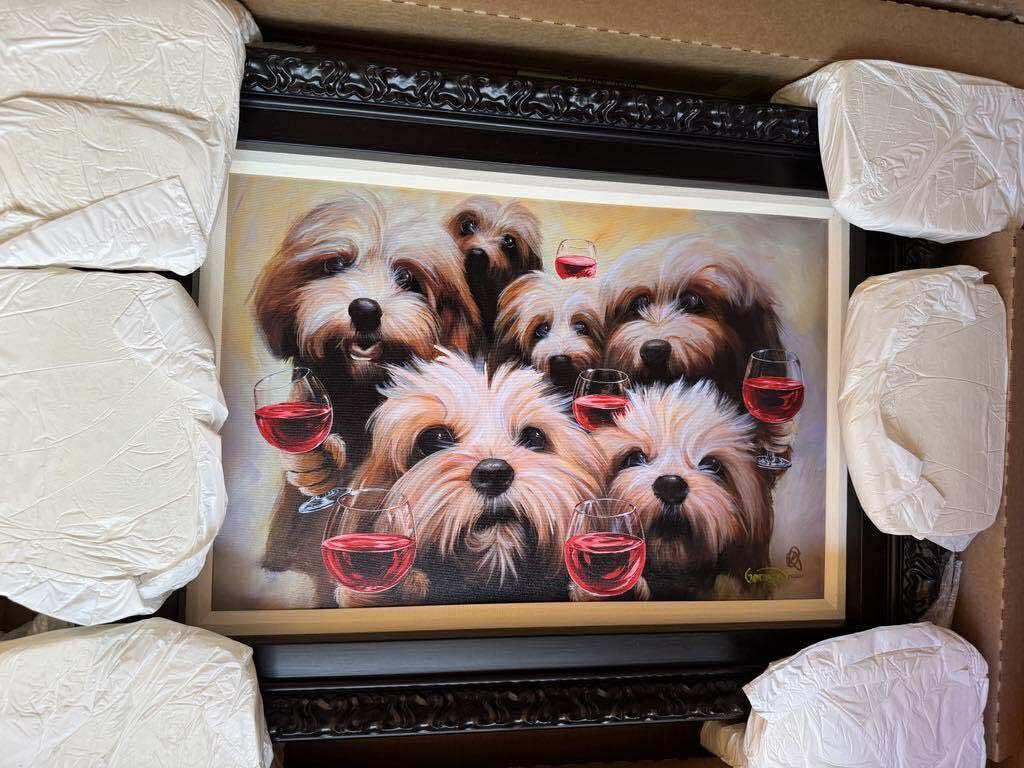 Michael Godard  Lets Puppy Toast (1 of 2)