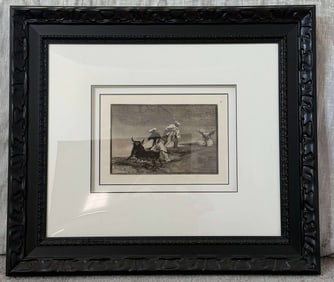 Francis Goya Capean Otro Encarrado (they play anohter with the cape in an enclosure)