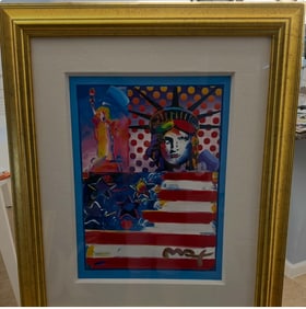 Peter Max  God Bless America II