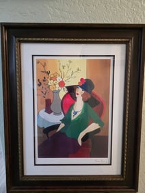 Itzchak Tarkay Lunch in the Garden