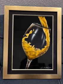 Chris Derubeis white wine glass Unique