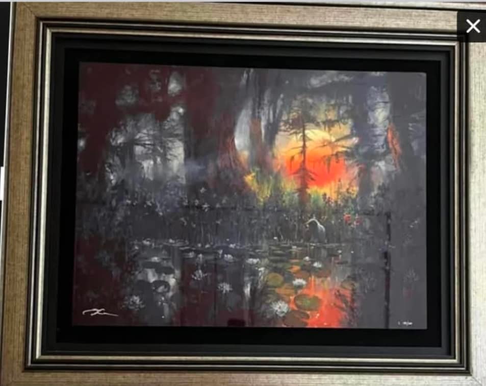 James Coleman In the Warm Stillness: James Coleman "In the Warm Stillness" 2019 20" x 26 3/4" image size Caldograph (digital multiple through dye-sublimation on wood) with hand-embellishments using a variety of acrylic paints. Hand-signe