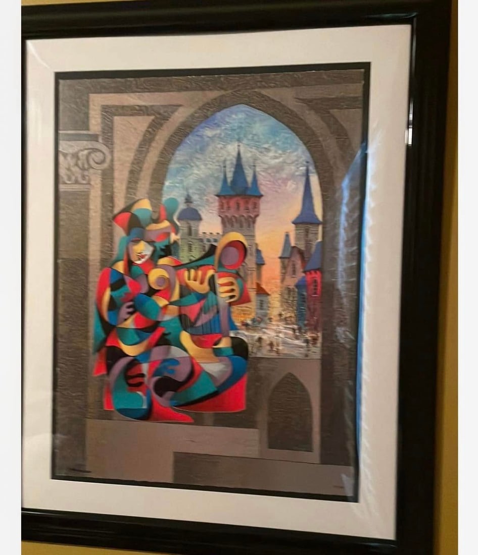 Anatole Krasnyansky Winters Sond: Anatole Krasnyansky "Winters Song" 2000 34 1/4'' x 25 1/2'' image size Serigraph in color on wove paper. Signed in ink, Annotated "PP" and numbered. Gallery matted and framed LE COA