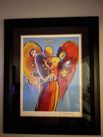 Peter Max  Angel With Heart II