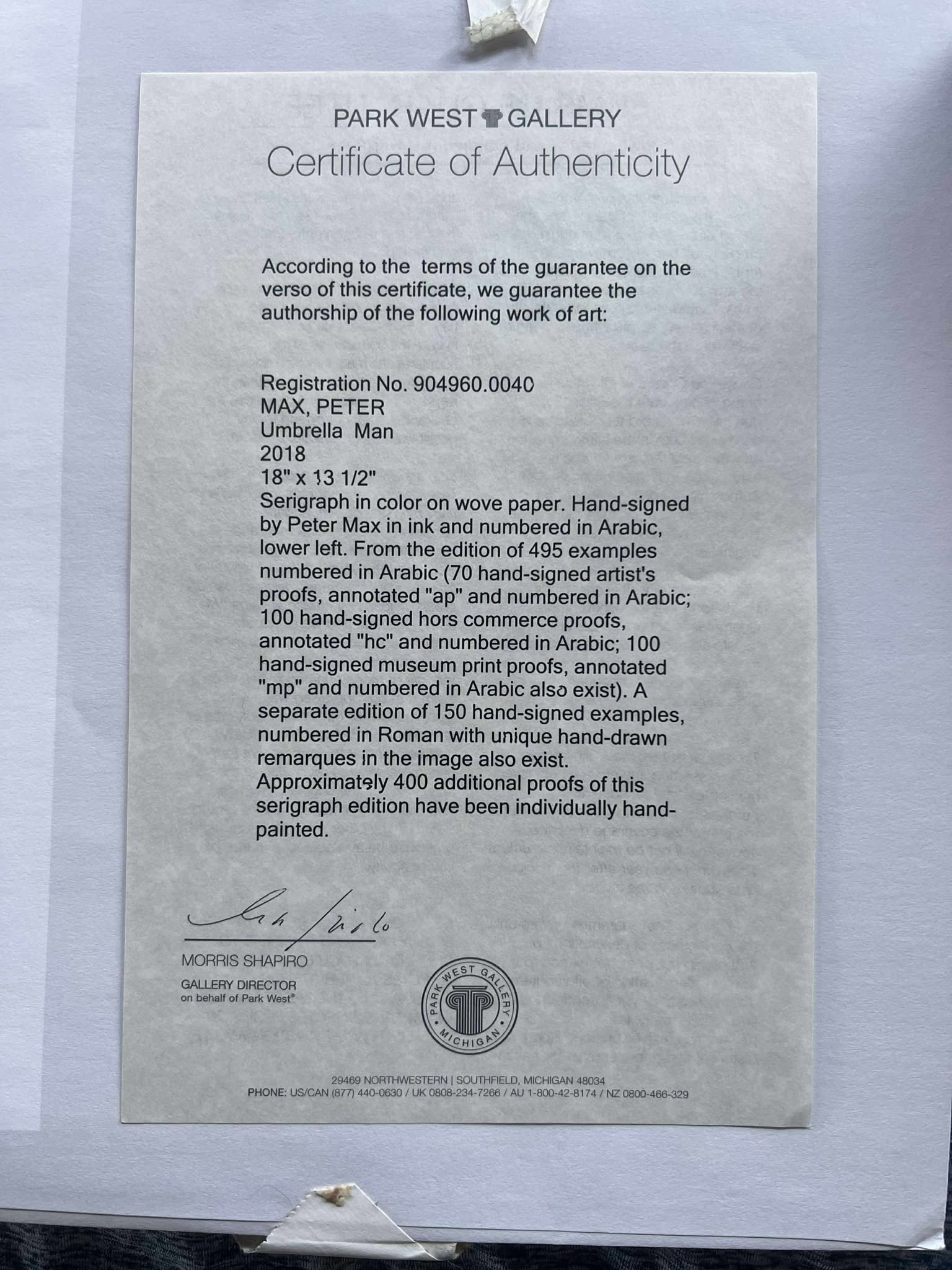 Peter Max Umbrella man - 3